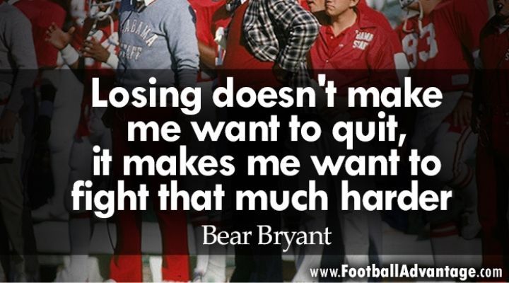 bear bryant football quote