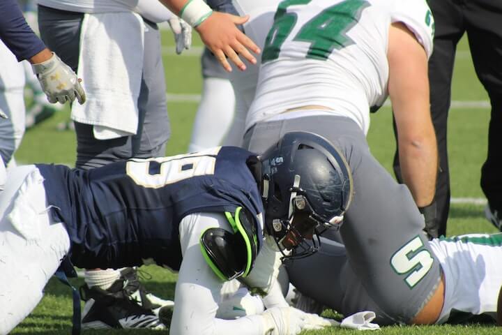 football-player-is-down-during-a-game